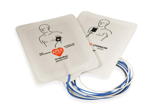 TZ MEDICAL Defibrillation Pad Electrodes P-211-M1 10 Each - MDL-TZMP211M1