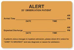 "Alert-23 Hour Observation Patient" Medical Observation Labels - AD400 - 1 Each - MDL-UALAD400