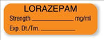 UNITED AD LABEL COMPANY Lorazepam Labels AL008 1 Each - MDL-UALAL008