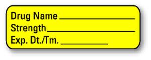 Blank Anesthesia Syringe Labels - AL200 - 1 Each - MDL-UALAL200