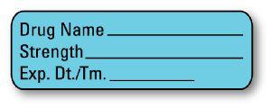 UNITED AD LABEL COMPANY Blank Anesthesia Syringe Labels AL600 1 Each - MDL-UALAL600