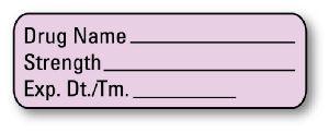 Blank Anesthesia Syringe Labels - AL800 - 1 Each - MDL-UALAL800