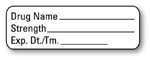 Blank Anesthesia Syringe Labels - AL900 - 1 Each - MDL-UALAL900