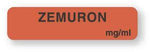 "Zemuron mg/mL" Anesthesia Tape and Labels - AM035 - 1 Each - MDL-UALAM035