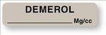 "Demerol" Anesthesia Labels - AM107 -  - MDL-UALAM107