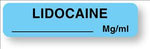 Lidocaine Anesthesia Tape and Labels - AM123 - 1 Each - MDL-UALAM123