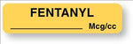 "Fentanyl" Anesthesia Labels - AM175 - 1 Each - MDL-UALAM175