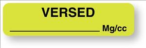 "Versed mg/cc" Anesthesia Label Tape - AM717 - 1 Each - MDL-UALAM717