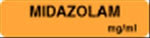 "Midazolam mg/mL" Anesthesia Tape and Labels - AM795 - 1 Each - MDL-UALAM795