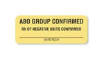 "ABO Group Confirmed" Antigen Testing Labels - BB281 - 1 Each - MDL-UALBB281