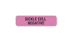 "Sickle Cell Negative" Blood Bank Communication Labels - BB613 - 1 Each - MDL-UALBB613