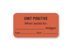 "Unit Positive When Tested" Antigen Testing Labels - BB735 - 1 Each - MDL-UALBB735
