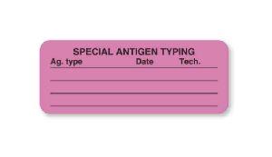 "Special Antigen Typing - Ag. Type" Antigen Testing Labels - BB737 - 1 Each - MDL-UALBB737