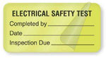 Electrical Equipment Safety Test Labels - BE324 - 1 Each - MDL-UALBE324