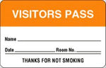 "Visitors Pass" Name Badge Labels - BR202 - 1 Each - MDL-UALBR202
