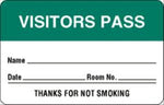 "Visitors Pass" Name Badge Labels - BR203 - 1 Each - MDL-UALBR203