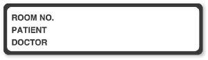 Room Number/Patient/Doctor Labels - CI200 - 1 Each - MDL-UALCI200