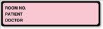 Room Number/Patient/Doctor Labels - CI203 - 1 Each - MDL-UALCI203