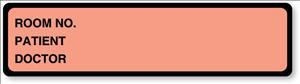 Room Number/Patient/Doctor Labels - CI207 - 1 Each - MDL-UALCI207