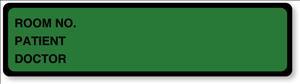 Room Number/Patient/Doctor Labels - CI216 - 1 Each - MDL-UALCI216