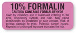 "10% Formalin Caution" Histology/Cytology Labels - CL242 - 1 Each - MDL-UALCL242