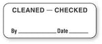 "Cleaned - Checked" Assembly and Inspection Labels - CS104 - 1 Each - MDL-UALCS104