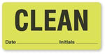 United Ad Label Company "Clean" Sterilization Labels CS305 - 1.0 Each