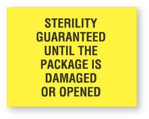 "Sterility Guaranteed Until" Promotouch Labels - CS650 -  - MDL-UALCS650