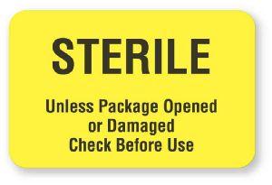 "Sterile Unless Package Opened or Damaged" Labels - CS652 - 1 Each - MDL-UALCS652