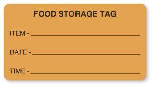 "Food Storage Tag" Food Quality Control Labels - HD335 - 1 Each - MDL-UALHD335