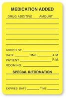 United Ad Label Company "Medication Added" Labels HH503 - 1.0 Roll