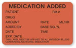 "Medication Added to IV" Labels - HH506 - 1 Each - MDL-UALHH506