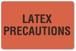 "Latex Precautions" Allergy Warning Labels - HN070 - 1 Each - MDL-UALHN070