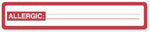 "Allergic" Allergy Warning Labels - HN160 - 1 Each - MDL-UALHN160