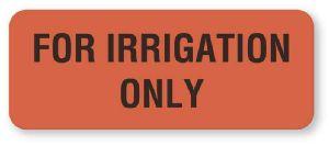 "For Irrigation Only" Medication Instruction Labels - HN282 - 1 Each - MDL-UALHN282