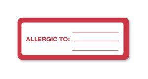 United Ad Allergy Alert Labels and Tape - HN303 - 1 Each - MDL-UALHN303