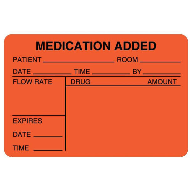 United Ad Drug Tape and Medication Added Label, 320 per Roll - UALHN309