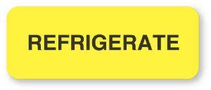 "Refrigerate" Quality Control Labels - IV114 - 1 Each - MDL-UALIV114