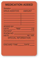 "Medication Added to IV" Labels - IV301 - 1 Each - MDL-UALIV301