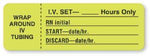 United Ad Label "IV Set Change" Labels - IV406 - 1 Each - MDL-UALIV406
