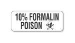 10% Formalin Poison Labels - LR128 - 1 Each - MDL-UALLR128