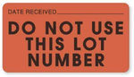 Lot Number Quality Control Labels - LR142 - 1 Each - MDL-UALLR142