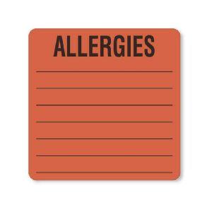 United Ad Label Allergy Alert Labels with Red Border - MR204 - 1 Each - MDL-UALMR204