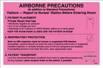 "Airborne Precautions" Labels - PC502 - 50 Each - MDL-UALPC502