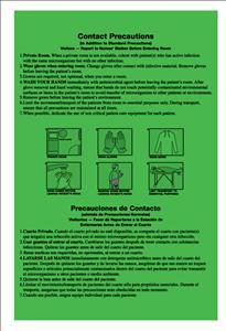 "Contact Precautions" Door Signs and Labels - PC507 - 50 Each - MDL-UALPC507