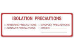 "Isolation Precautions" Labels - PC521 - 1 Each - MDL-UALPC521