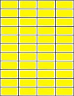 Laser Printer Piggyback Label, Yellow, 11" x 8-1/2" - PCS16-Y - 5500 Each