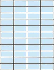 Laser Printer Piggyback Labels - PCS16-B - 5500 Each - MDL-UALPCS16B