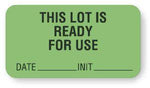 "This Lot is Ready for Use" Quality Control Labels - QC223 - 1 Each - MDL-UALQC223