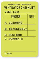 Ventilator Labels - RT300 - 1 Each - MDL-UALRT300